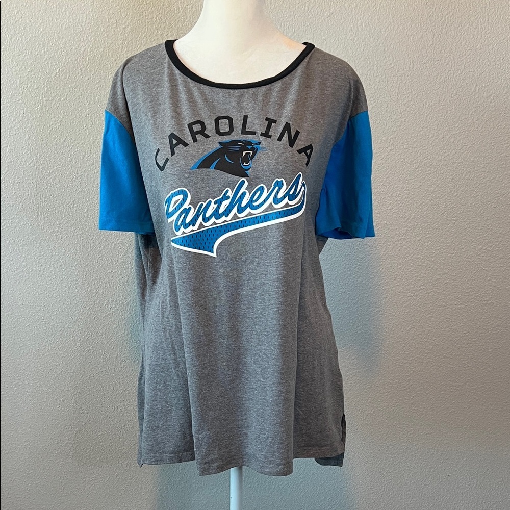 NFL Team Apparel Carolina Panthers Short Sleeve TShirt Size XXL